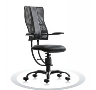 Ergonomische stoel Spinalis Hacker zwart
